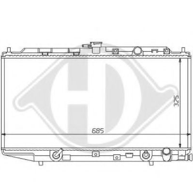 DIEDERICHS 8111100 Радиатор, охлаждение двигателя для HONDA CRX II (Хонда Cрх 2) DIEDERICHS 8111100 Радиатор, охлаждение двигателя для HONDA CRX II (Хонда Cрх 2)