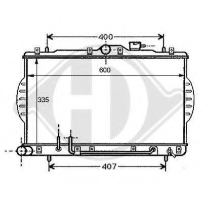 DIEDERICHS 8112107 Радиатор, охлаждение двигателя для HYUNDAI (Хендай) DIEDERICHS 8112107 Радиатор, охлаждение двигателя для HYUNDAI (Хендай)