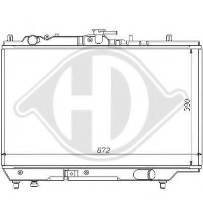DIEDERICHS 8120110 Радиатор, охлаждение двигателя для MAZDA 323 C IV (Мазда 323 c иv) DIEDERICHS 8120110 Радиатор, охлаждение двигателя для MAZDA 323 C IV (Мазда 323 c иv)