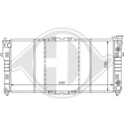 DIEDERICHS 8120139 Радиатор, охлаждение двигателя для MAZDA 626 III (Мазда 626 3) DIEDERICHS 8120139 Радиатор, охлаждение двигателя для MAZDA 626 III (Мазда 626 3)
