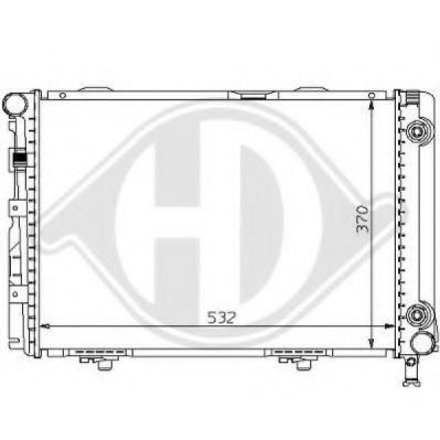 DIEDERICHS 8121105 Радиатор, охлаждение двигателя для MERCEDESBENZ (Мерседес бенц) DIEDERICHS 8121105 Радиатор, охлаждение двигателя для MERCEDESBENZ (Мерседес бенц)