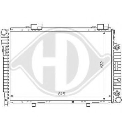 DIEDERICHS 8121147 Радиатор, охлаждение двигателя для MERCEDES-BENZ CLK (Мэрcэдэс-бэнз Слк) DIEDERICHS 8121147 Радиатор, охлаждение двигателя для MERCEDES-BENZ CLK (Мэрcэдэс-бэнз Слк)