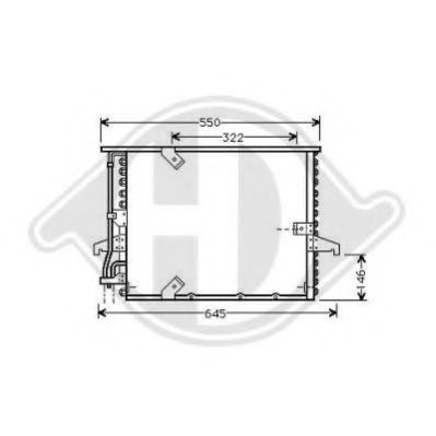 DIEDERICHS 8121306 Конденсатор, кондиционер для BMW 3 (Бмв 3) DIEDERICHS 8121306 Конденсатор, кондиционер для BMW 3 (Бмв 3)