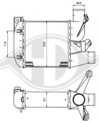DIEDERICHS 8122308 Интеркулер для BMW 7 (Бмв 7) DIEDERICHS 8122308 Интеркулер для BMW 7 (Бмв 7)