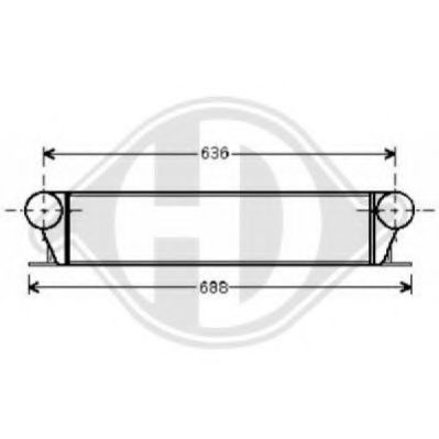 DIEDERICHS 8122309 Интеркулер для BMW 7 (Бмв 7) DIEDERICHS 8122309 Интеркулер для BMW 7 (Бмв 7)