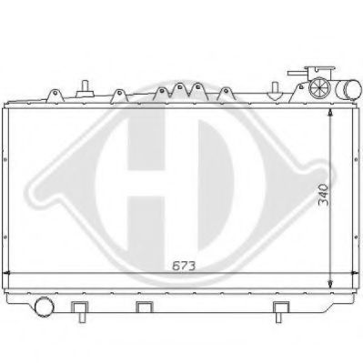 DIEDERICHS 8124132 Радиатор, охлаждение двигателя для NISSAN PRIMERA (Ниссан Примера) DIEDERICHS 8124132 Радиатор, охлаждение двигателя для NISSAN PRIMERA (Ниссан Примера)