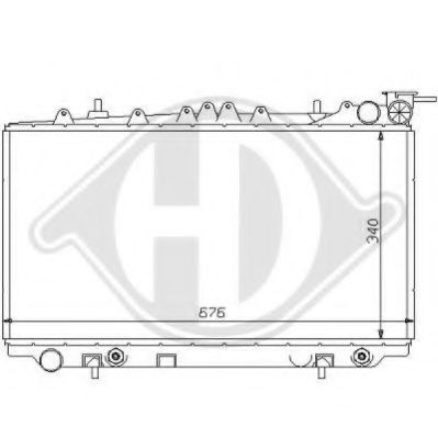 DIEDERICHS 8124151 Радиатор, охлаждение двигателя для NISSAN PRIMERA (Ниссан Примера) DIEDERICHS 8124151 Радиатор, охлаждение двигателя для NISSAN PRIMERA (Ниссан Примера)
