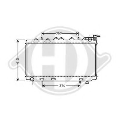 DIEDERICHS 8124159 Радиатор, охлаждение двигателя для NISSAN PRIMERA (Ниссан Примера) DIEDERICHS 8124159 Радиатор, охлаждение двигателя для NISSAN PRIMERA (Ниссан Примера)
