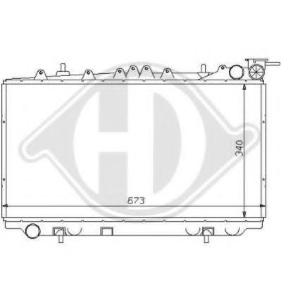 DIEDERICHS 8124161 Радиатор, охлаждение двигателя для NISSAN PRIMERA (Ниссан Примера) DIEDERICHS 8124161 Радиатор, охлаждение двигателя для NISSAN PRIMERA (Ниссан Примера)