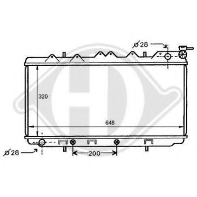 DIEDERICHS 8124171 Радиатор, охлаждение двигателя для NISSAN TSUBAME III (Ниссан Цубамэ 3)