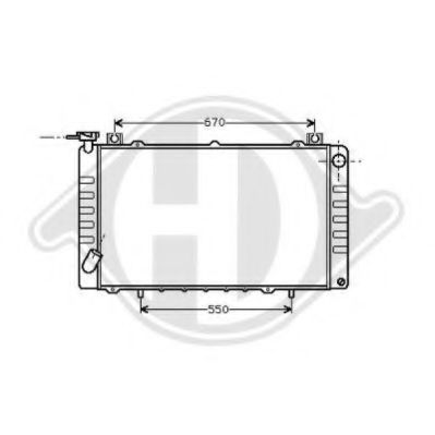 DIEDERICHS 8124185 Радиатор, охлаждение двигателя для NISSAN (Ниссан) DIEDERICHS 8124185 Радиатор, охлаждение двигателя для NISSAN (Ниссан)