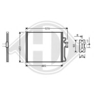 DIEDERICHS 8124200 Конденсатор, кондиционер для BMW 7 (Бмв 7) DIEDERICHS 8124200 Конденсатор, кондиционер для BMW 7 (Бмв 7)