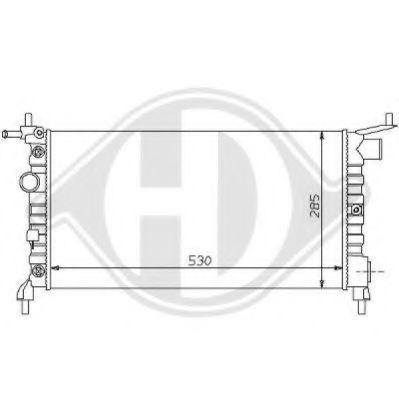 DIEDERICHS 8125185 Радиатор, охлаждение двигателя для OPEL (Опель) DIEDERICHS 8125185 Радиатор, охлаждение двигателя для OPEL (Опель)