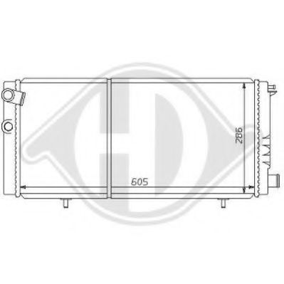 DIEDERICHS 8126144 Радиатор, охлаждение двигателя для PEUGEOT (Пежо) DIEDERICHS 8126144 Радиатор, охлаждение двигателя для PEUGEOT (Пежо)