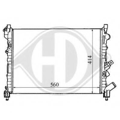 DIEDERICHS 8129164 Радиатор, охлаждение двигателя для RENAULT (Рено) DIEDERICHS 8129164 Радиатор, охлаждение двигателя для RENAULT (Рено)