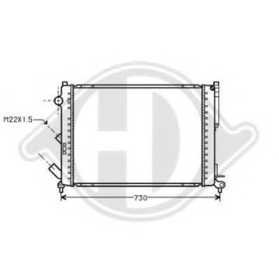 DIEDERICHS 8129250 Радиатор, охлаждение двигателя для RENAULT (Рено) DIEDERICHS 8129250 Радиатор, охлаждение двигателя для RENAULT (Рено)
