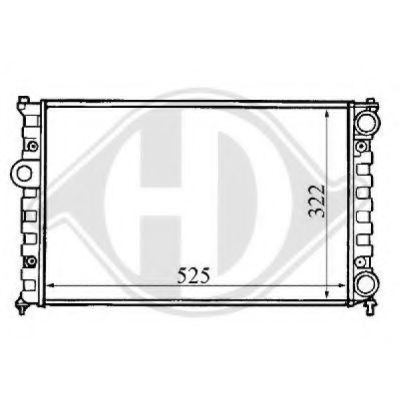 DIEDERICHS 8133101 Радиатор, охлаждение двигателя для VOLKSWAGEN FLIGHT (Фольксваген Флигхт) DIEDERICHS 8133101 Радиатор, охлаждение двигателя для VOLKSWAGEN FLIGHT (Фольксваген Флигхт)