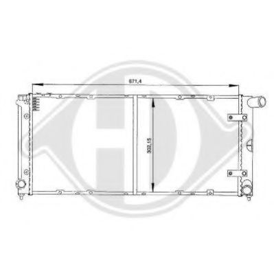 DIEDERICHS 8133107 Радиатор, охлаждение двигателя для SEAT TOLEDO (Сеат Толэдо) DIEDERICHS 8133107 Радиатор, охлаждение двигателя для SEAT TOLEDO (Сеат Толэдо)
