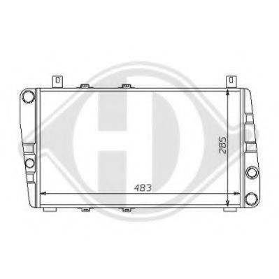 DIEDERICHS 8134101 Радиатор, охлаждение двигателя для SKODA FAVORIT FORMAN (Шкода Фаvорит форман) DIEDERICHS 8134101 Радиатор, охлаждение двигателя для SKODA FAVORIT FORMAN (Шкода Фаvорит форман)