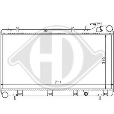 DIEDERICHS 8135109 Радиатор, охлаждение двигателя для SUBARU IMPREZA (Субару Импреза) DIEDERICHS 8135109 Радиатор, охлаждение двигателя для SUBARU IMPREZA (Субару Импреза)