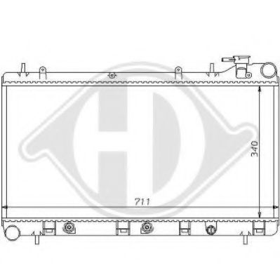 DIEDERICHS 8135110 Радиатор, охлаждение двигателя для SUBARU IMPREZA (Субару Импреза) DIEDERICHS 8135110 Радиатор, охлаждение двигателя для SUBARU IMPREZA (Субару Импреза)