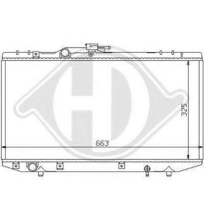 DIEDERICHS 8137137 Радиатор, охлаждение двигателя для TOYOTA (Тойота/тоета) DIEDERICHS 8137137 Радиатор, охлаждение двигателя для TOYOTA (Тойота/тоета)