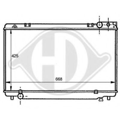 DIEDERICHS 8137168 Радиатор, охлаждение двигателя для TOYOTA PREVIA (Тойота/тоета Прэvиа) DIEDERICHS 8137168 Радиатор, охлаждение двигателя для TOYOTA PREVIA (Тойота/тоета Прэvиа)