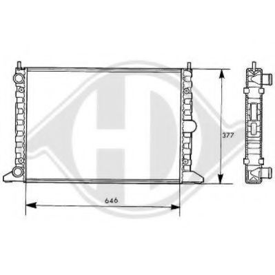 DIEDERICHS 8138107 Радиатор, охлаждение двигателя для FORD GALAXY (Форд Галакси) DIEDERICHS 8138107 Радиатор, охлаждение двигателя для FORD GALAXY (Форд Галакси)