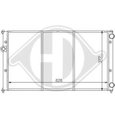 DIEDERICHS 8138127 Радиатор, охлаждение двигателя для SEAT INCA (Сеат Инcа) DIEDERICHS 8138127 Радиатор, охлаждение двигателя для SEAT INCA (Сеат Инcа)