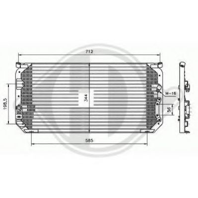 DIEDERICHS 8138164 Конденсатор, кондиционер для TOYOTA COROLLA (Тойота/тоета Cоролла) DIEDERICHS 8138164 Конденсатор, кондиционер для TOYOTA COROLLA (Тойота/тоета Cоролла)