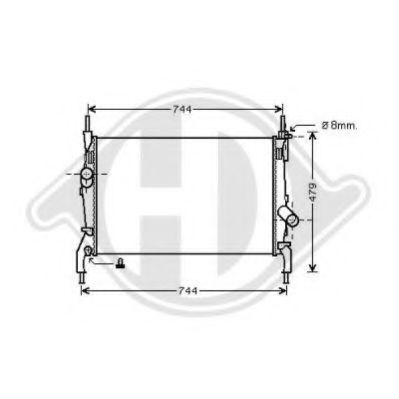 DIEDERICHS 8145502 Радиатор, охлаждение двигателя для FORD (Форд) DIEDERICHS 8145502 Радиатор, охлаждение двигателя для FORD (Форд)