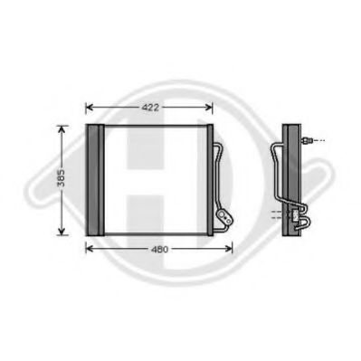 DIEDERICHS 8160500 Конденсатор, кондиционер для SMART CABRIO (Смарт Cабрио) DIEDERICHS 8160500 Конденсатор, кондиционер для SMART CABRIO (Смарт Cабрио)