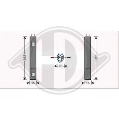 DIEDERICHS 8168109 Осушитель, кондиционер для MERCEDES-BENZ B-CLASS (Мэрcэдэс-бэнз Б класс)