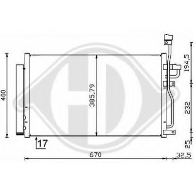 DIEDERICHS 8187001 Конденсатор, кондиционер для CHEVROLET CAPTIVA (Шевроле Каптива) DIEDERICHS 8187001 Конденсатор, кондиционер для CHEVROLET CAPTIVA (Шевроле Каптива)