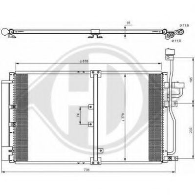 DIEDERICHS 8187002 Конденсатор, кондиционер для CHEVROLET CAPTIVA (Шевроле Каптива) DIEDERICHS 8187002 Конденсатор, кондиционер для CHEVROLET CAPTIVA (Шевроле Каптива)