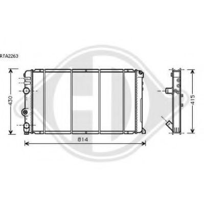 DIEDERICHS 8188506 Радиатор, охлаждение двигателя для OPEL (Опель) DIEDERICHS 8188506 Радиатор, охлаждение двигателя для OPEL (Опель)