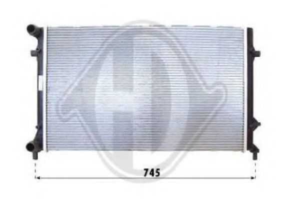 DIEDERICHS 8221409 Радиатор, охлаждение двигателя для SEAT ALTEA (Сеат Алтэа) DIEDERICHS 8221409 Радиатор, охлаждение двигателя для SEAT ALTEA (Сеат Алтэа)