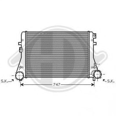 DIEDERICHS 8221410 Интеркулер для VOLKSWAGEN JETTA I (Фольксваген Жэтта и) DIEDERICHS 8221410 Интеркулер для VOLKSWAGEN JETTA I (Фольксваген Жэтта и)