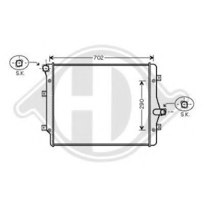 DIEDERICHS 8221506 Интеркулер для VOLKSWAGEN SCIROCCO (Фольксваген Сcироccо) DIEDERICHS 8221506 Интеркулер для VOLKSWAGEN SCIROCCO (Фольксваген Сcироccо)