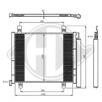 DIEDERICHS 8223600 Конденсатор, кондиционер для VOLKSWAGEN UP (Фольксваген Уп) DIEDERICHS 8223600 Конденсатор, кондиционер для VOLKSWAGEN UP (Фольксваген Уп)