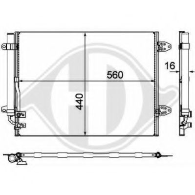 DIEDERICHS 8224800 Конденсатор, кондиционер для VOLKSWAGEN PASSAT CC (Фольксваген Пассат сс) DIEDERICHS 8224800 Конденсатор, кондиционер для VOLKSWAGEN PASSAT CC (Фольксваген Пассат сс)