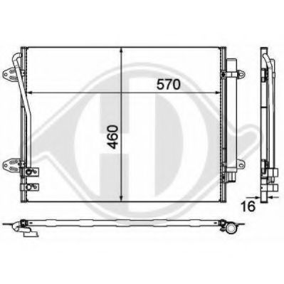 DIEDERICHS 8224801 Конденсатор, кондиционер для VOLKSWAGEN PASSAT CC (Фольксваген Пассат сс) DIEDERICHS 8224801 Конденсатор, кондиционер для VOLKSWAGEN PASSAT CC (Фольксваген Пассат сс)