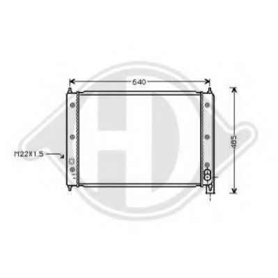 DIEDERICHS 8226905 Радиатор, охлаждение двигателя для VOLKSWAGEN T3 CARAVELLE (Фольксваген Т3 cараvэллэ) DIEDERICHS 8226905 Радиатор, охлаждение двигателя для VOLKSWAGEN T3 CARAVELLE (Фольксваген Т3 cараvэллэ)