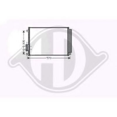 DIEDERICHS 8340500 Конденсатор, кондиционер для FIAT 500 (Фиат 500) DIEDERICHS 8340500 Конденсатор, кондиционер для FIAT 500 (Фиат 500)