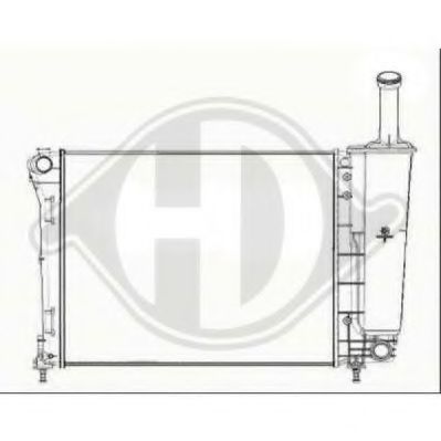 DIEDERICHS 8340505 Радиатор, охлаждение двигателя для FIAT 500 C (Фиат 500 c) DIEDERICHS 8340505 Радиатор, охлаждение двигателя для FIAT 500 C (Фиат 500 c)