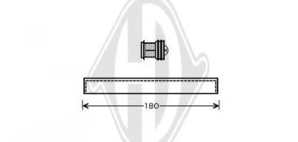 DIEDERICHS 8345609 Осушитель, кондиционер для FIAT (Фиат) DIEDERICHS 8345609 Осушитель, кондиционер для FIAT (Фиат)