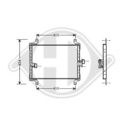 DIEDERICHS 8348100 Конденсатор, кондиционер для CITROëN (Cитроëн) DIEDERICHS 8348100 Конденсатор, кондиционер для CITROëN (Cитроëн)