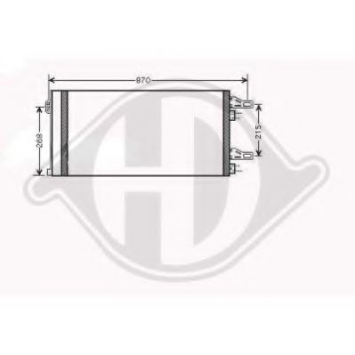 DIEDERICHS 8348400 Конденсатор, кондиционер для CITROëN (Cитроëн) DIEDERICHS 8348400 Конденсатор, кондиционер для CITROëN (Cитроëн)