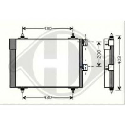 DIEDERICHS 8407102 Конденсатор, кондиционер для CITROëN (Cитроëн) DIEDERICHS 8407102 Конденсатор, кондиционер для CITROëN (Cитроëн)
