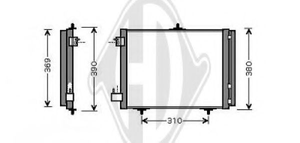 DIEDERICHS 8422600 Конденсатор, кондиционер для PEUGEOT (Пежо) DIEDERICHS 8422600 Конденсатор, кондиционер для PEUGEOT (Пежо)